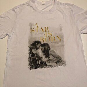 NEW COND A Star Is Born Unisex Tee: Jack & Ally Movie Poster - Large - White
